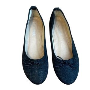Cinak Final Black Ballet Flat Shoes Women’s 8.5 Comfortable Versatile Preppy